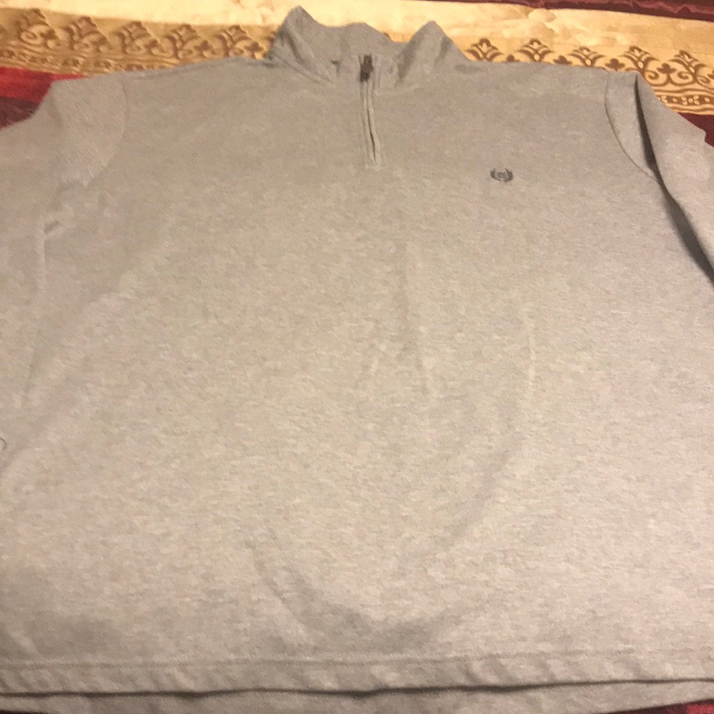 1/4 Zip Gray Chaps Long Sleeve Shirt (worn once)